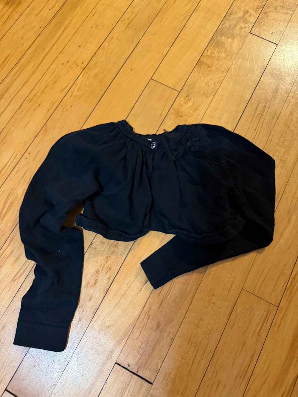 Cherokee Black Cropped Bolero Cardigan
